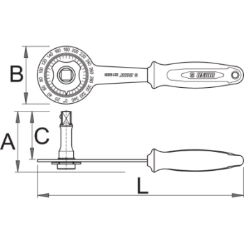 Unior alat za zatezanje vijaka sa pokazivačem ugla 2213/2BI 622815-1